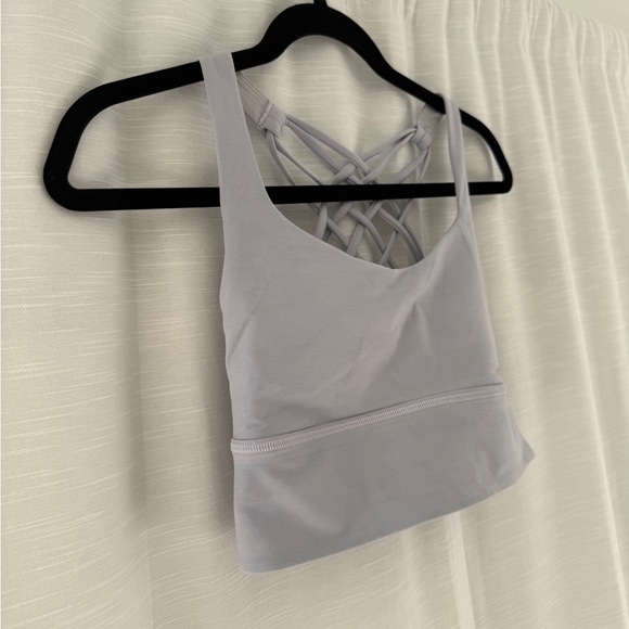 Lululemon Free to Be Wild Long Line Bra Gray | Size 6 - Picture 7 of 12